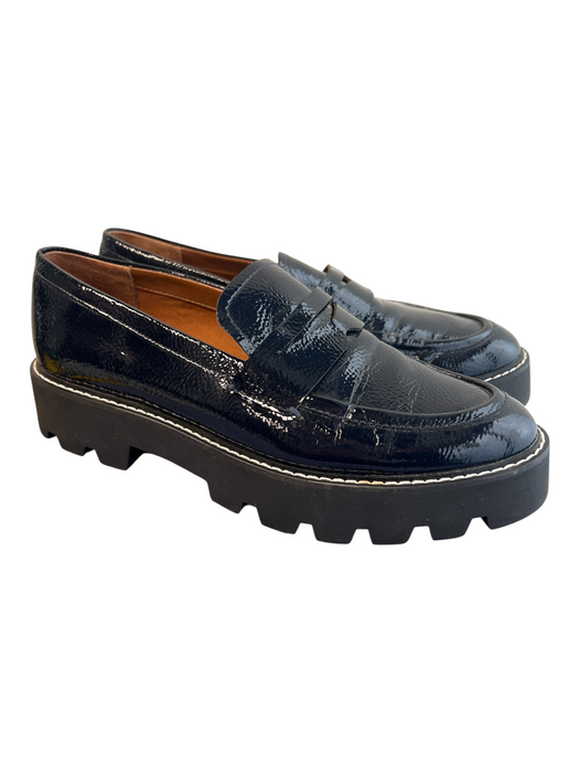 Franco Sarto Shoe Size 8.5 Black Manmade Material Platform Round Toe Shoes Black / 8.5
