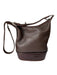 Coach Brown Pebbled Leather Shoulder Bag embossed Zip closure Bag Brown / M