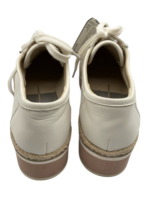 Dolce Vita Shoe Size 8.5 Cream & Brown Raffia Platform Lug sole Low Top Sneakers Cream & Brown / 8.5