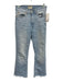 DL1961 Size 25 Light Wash Cotton Mid Rise Zip Fly Slim Frayed Hem Jeans Light Wash / 25