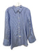 By Malene Birger Size 36 Blue & White Viscose & Acetate Button Up Collar Top Blue & White / 36