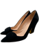 Rupert Sanderson Shoe Size 39.5 Black Suede Pointed Toe Block Heel Pumps Black / 39.5