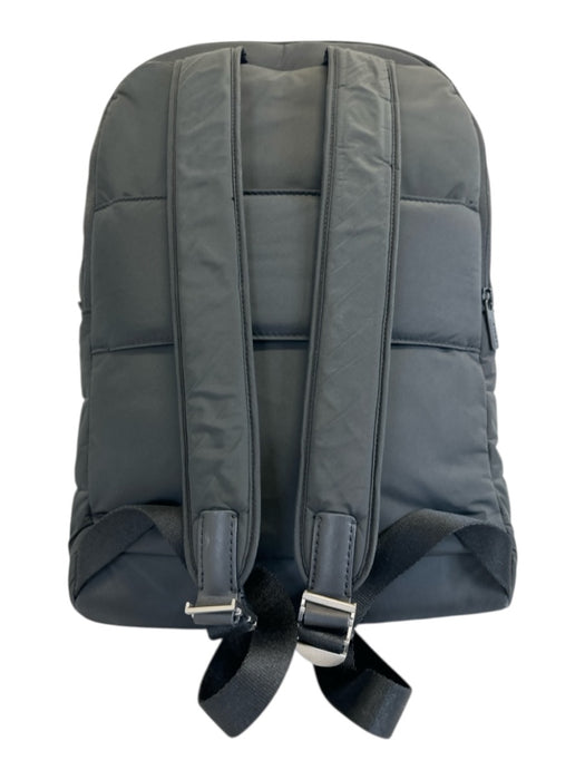 Away Black Polyester Zip Close Puffer Quilted Backpack Bag Black