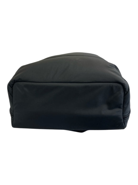 Away Black Polyester Zip Close Puffer Quilted Backpack Bag Black