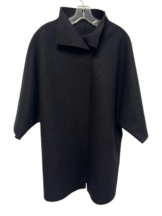 Harris Wharf London Size 38 Black No Fabric Tag Wool Feel 3/4 Sleeve Cape Coat Black / 38