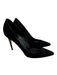 Gucci Shoe Size 39 Black Leather Upper Suede Pointed Almond Toe Stiletto Pumps Black / 39