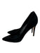 Gucci Shoe Size 39 Black Leather Upper Suede Pointed Almond Toe Stiletto Pumps Black / 39