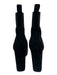 ALLSAINTS Shoe Size 40 Black Leather Upper Suede Fabric Block Elastic Boots Black / 40