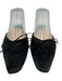 Manolo Blahnik Shoe Size 41 Black Suede Square Round Toe Tie Ballerina Flats Black / 41