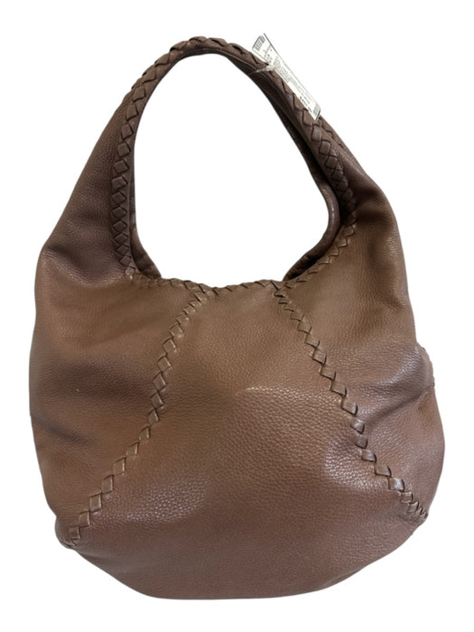 Bottega Veneta Taupe Deerskin Suede Interior Braided Hobo Bag Taupe / Medium