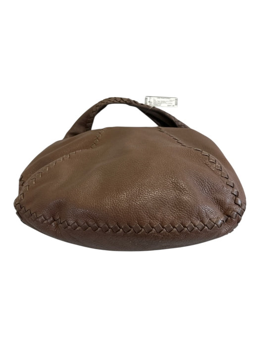 Bottega Veneta Taupe Deerskin Suede Interior Braided Hobo Bag Taupe / Medium