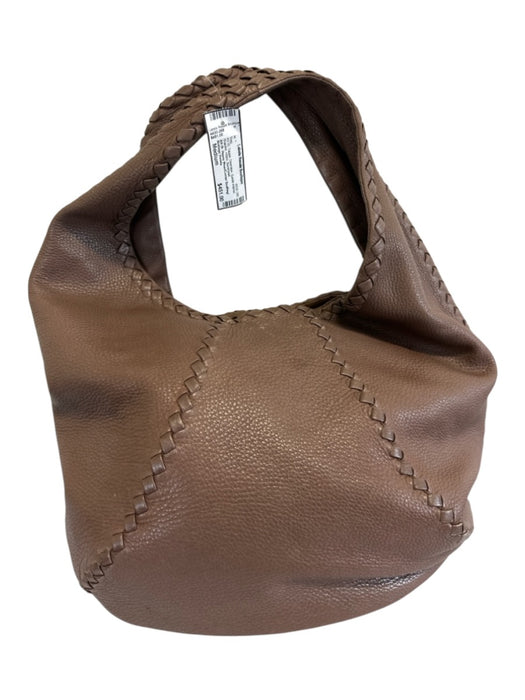 Bottega Veneta Taupe Deerskin Suede Interior Braided Hobo Bag Taupe / Medium