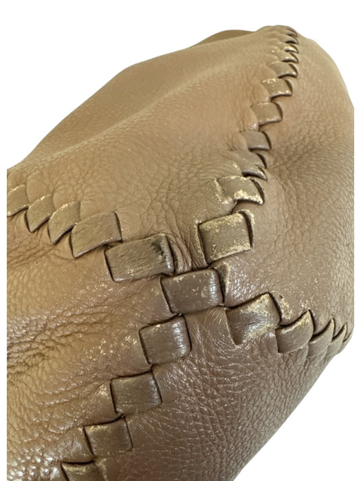 Bottega Veneta Taupe Deerskin Suede Interior Braided Hobo Bag Taupe / Medium
