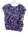 Isabel Marant Etoile Size 40 Purple & White Cotton Abstract Floral Top Purple & White / 40