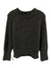 3.1 Phillip Lim Size S Dark Gray Wool Blend Knit High Neck Ribbed Hem Sweater Dark Gray / S