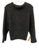 3.1 Phillip Lim Size S Dark Gray Wool Blend Knit High Neck Ribbed Hem Sweater Dark Gray / S