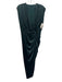 Veronica Beard Size Est S Green Silk Blend Side Ruching Surplice Midi Dress Green / Est S