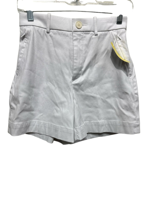 Spanx Size XS White Cotton Blend High Rise Zip Pockets Shorts White / XS