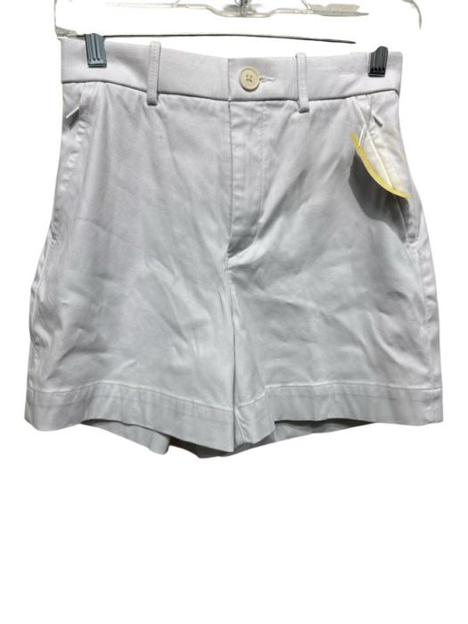 Spanx Size XS White Cotton Blend High Rise Zip Pockets Shorts White / XS