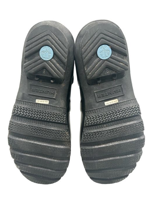 Hunter Shoe Size 8 Black Rubber Rainbow Calf High silver hardware Buckle Boots Black / 8