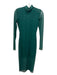 Baum und Pferdgarten Size Small Green & Black Polyester Long Sleeve Logo Dress Green & Black / Small