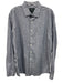 Rodd & Gun Size XL Blue & White Cotton Micro Button Up Men's Long Sleeve Shirt Blue & White / XL