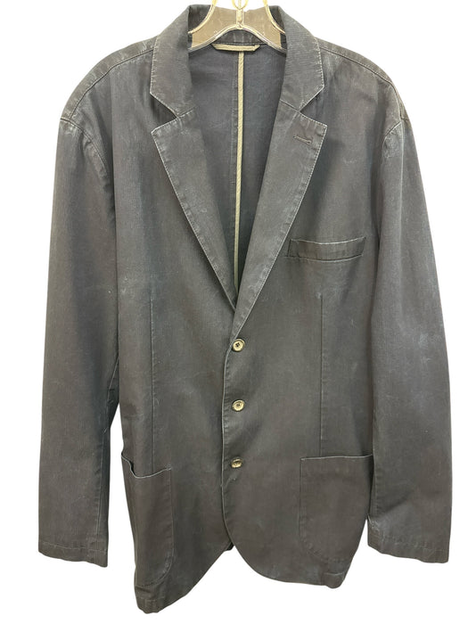 Bugatchi Navy Cotton Blend Solid Patch Pocket 2 Button Men's Blazer Navy / Est 42