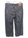 Levis Size 31 Gray Cotton Denim Low Rise Whiskering Cropped Wide Jeans Gray / 31