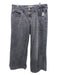 Levis Size 31 Gray Cotton Denim Low Rise Whiskering Cropped Wide Jeans Gray / 31