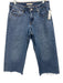 Levis Size 29 Medium Wash Cotton Denim Zip Fly Mid Rise Wide Leg Crop Jeans Medium Wash / 29
