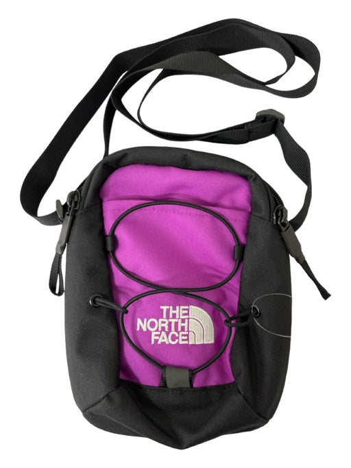 The North Face Purple & Black Nylon Top Zipper lace up Crossbody Bag Purple & Black / S