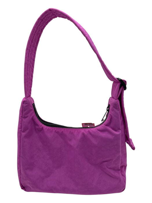 Baggu Fuschia Pink Nylon Zip Close Adjustable Shoulder Bag Fuschia Pink / Mini