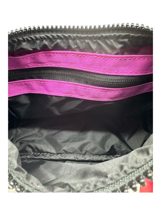 Baggu Fuschia Pink Nylon Zip Close Adjustable Shoulder Bag Fuschia Pink / Mini