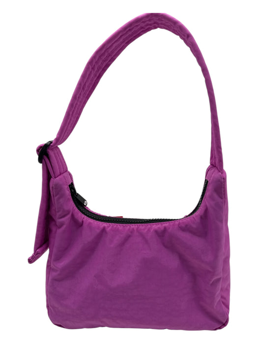 Baggu Fuschia Pink Nylon Zip Close Adjustable Shoulder Bag Fuschia Pink / Mini