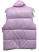 J Crew Size XS Lilac Polyamide Puffer Zip Up Button up Vest Lilac / XS