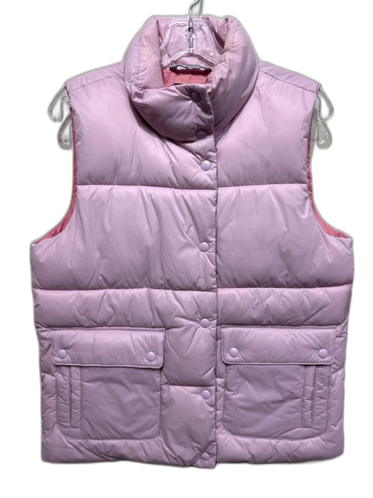 J Crew Size XS Lilac Polyamide Puffer Zip Up Button up Vest Lilac / XS