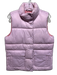 J Crew Size XS Lilac Polyamide Puffer Zip Up Button up Vest Lilac / XS