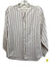 Isabel Marant Etoile Size 36 Cream & Purple Cotton Striped Button Up Shirt Top Cream & Purple / 36