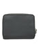 Marc Jacobs Gray Leather Zip Card Holder Silver Tone Hardware Wallets Gray