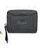 Marc Jacobs Gray Leather Zip Card Holder Silver Tone Hardware Wallets Gray