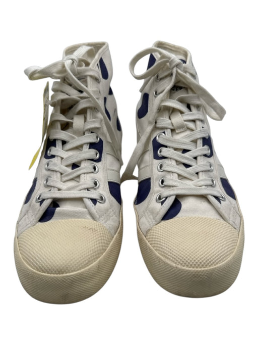 Gola Shoe Size 8 White & Purple Canvas Upper Polka Dots High Top Sneakers White & Purple / 8