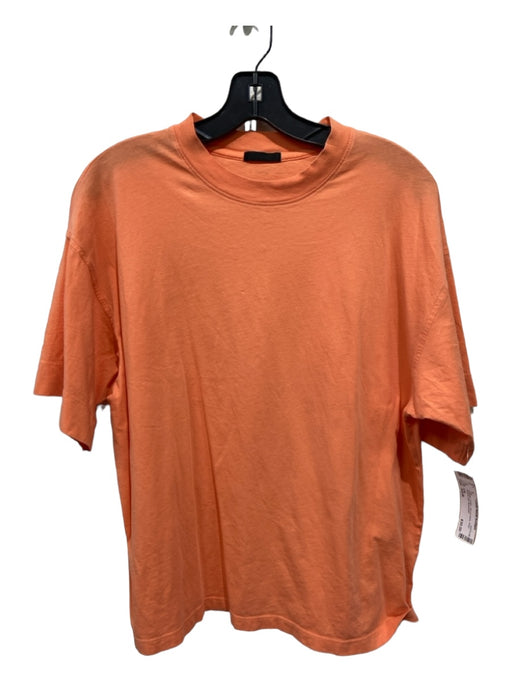 ATM Size XS/S Orange Cotton Round Neck Short Sleeve tee Top Orange / XS/S