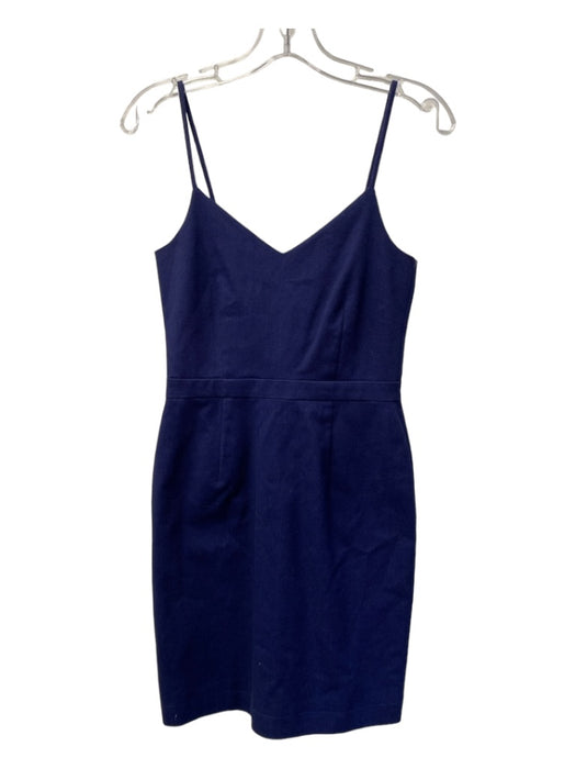 Joie Size XS Navy Cotton Textured Spaghetti Strap Back Zip A line Dress Navy / XS
