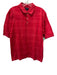 Burberry Golf Size XL Red Cotton Plaid Polo Men's Short Sleeve Red / XL