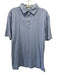 Peter Millar Size L Blue Cotton Polka Dot Polo Men's Short Sleeve Blue / L