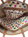 Tory Burch White & Multi Leather Top Handles Polka Dot Tote Bag White & Multi