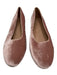 Madewell Shoe Size 6.5 Dusty Pink Velvet round toe Closed Heel Flats Dusty Pink / 6.5