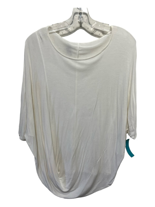 Vince Size S White Cotton Dolman Draped Hem Drop Shoulder Top White / S