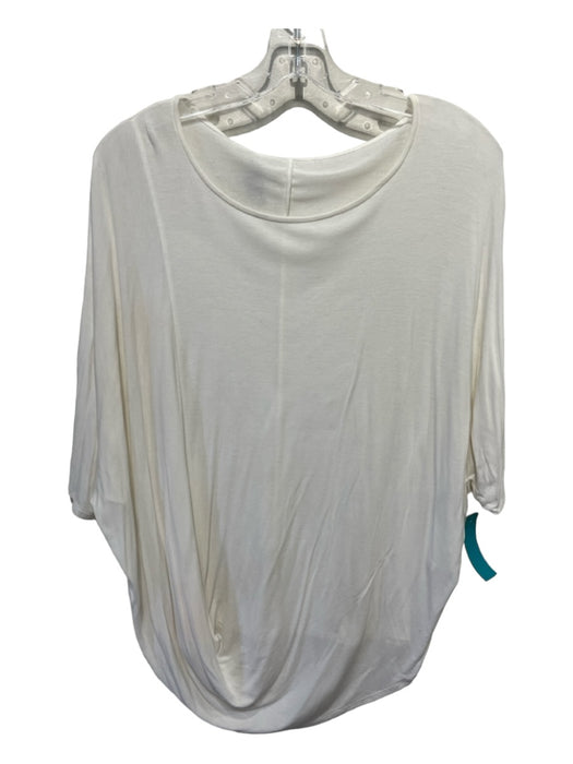 Vince Size S White Cotton Dolman Draped Hem Drop Shoulder Top White / S