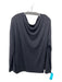 All Saints Size S Black Polyester Wide Neck Long Sleeve Top Black / S